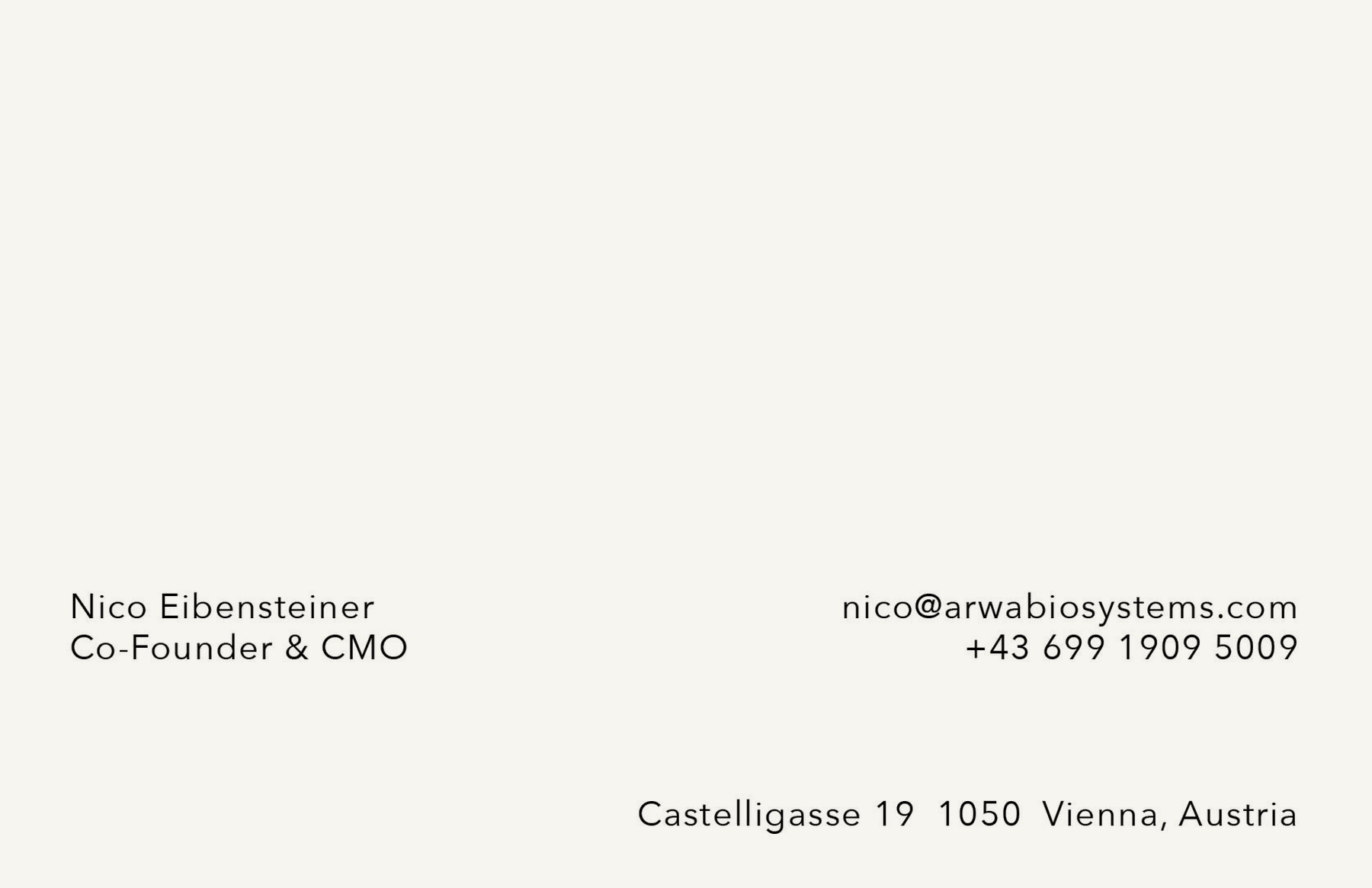 Nico Eibensteiner contact details